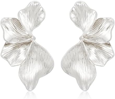 Orecchini dorati a forma d'oro per donne - Design elegante e moderno