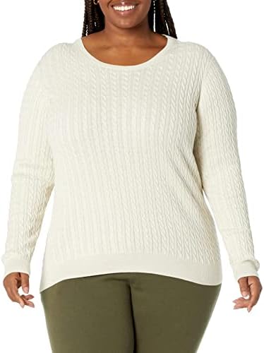Women's Lightweight Ribbed Crew Neck Sweater Long Sleeve