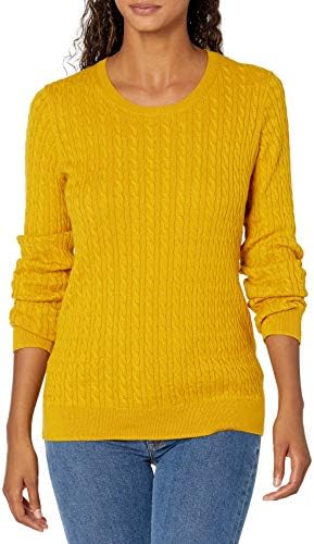 Women's Lightweight Ribbed Crew Neck Sweater Long Sleeve